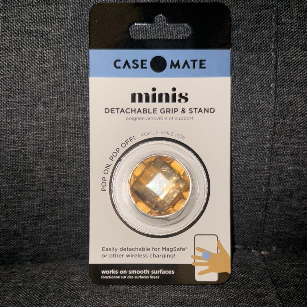 Case-Mate Minis Grip & Stand with Gold Highlights
